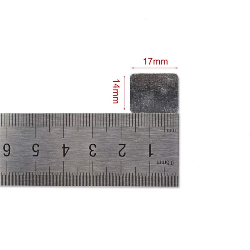TUOKING 50Pcs Square Metal Stickers for Eyeshadow Magnetic Makeup Palette - Image 3
